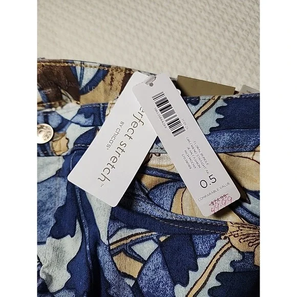 Chico's Women's Perfect Stretch Pants Size .5 US 6 Girlfriend Straight Ankle NTW - Picture 3 of 6